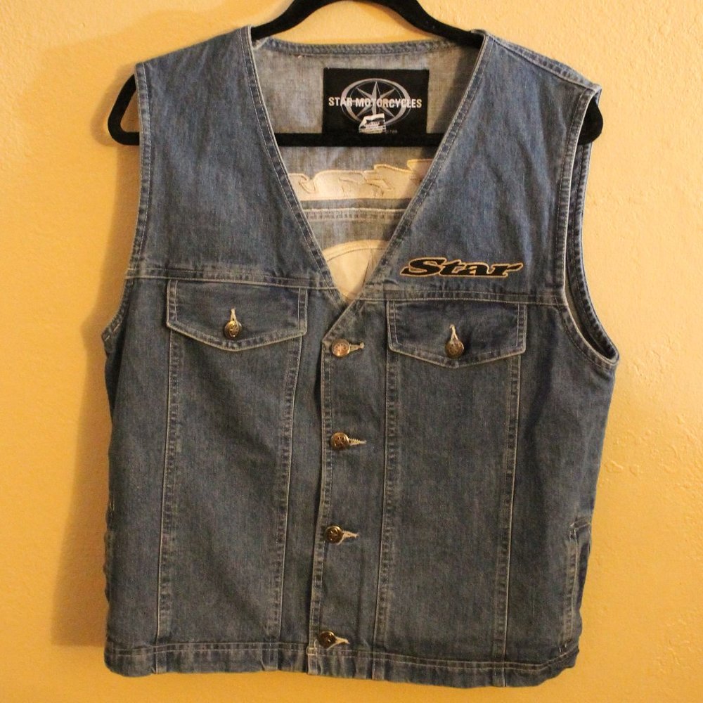 Star Motorcycles Jean Vest Size S